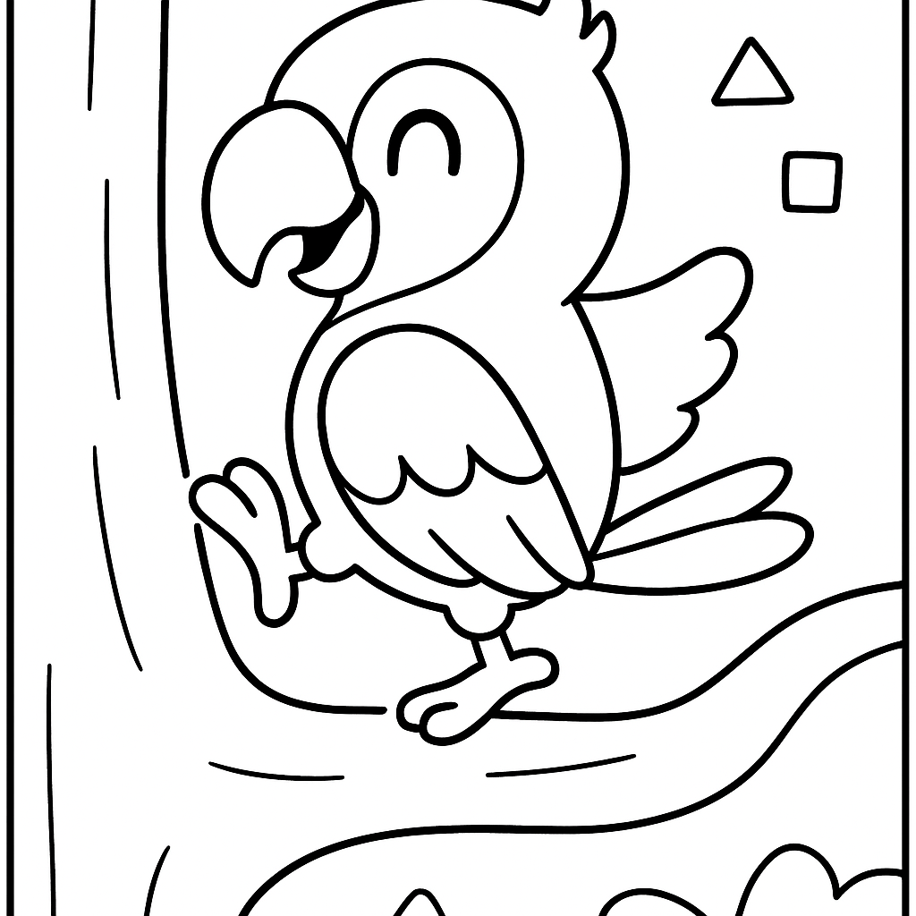 Coloriage {Animaux de la jungle} à imprimer